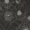 1 Yard 11" Remnant of Botany in Ink | 108" Wideback