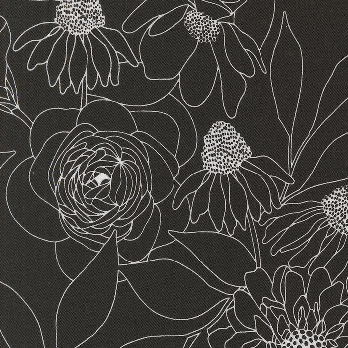 1 Yard 11" Remnant of Botany in Ink | 108" Wideback
