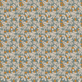 1 Yard 24" Remnant of Trellis in Blue | Wild Cottage