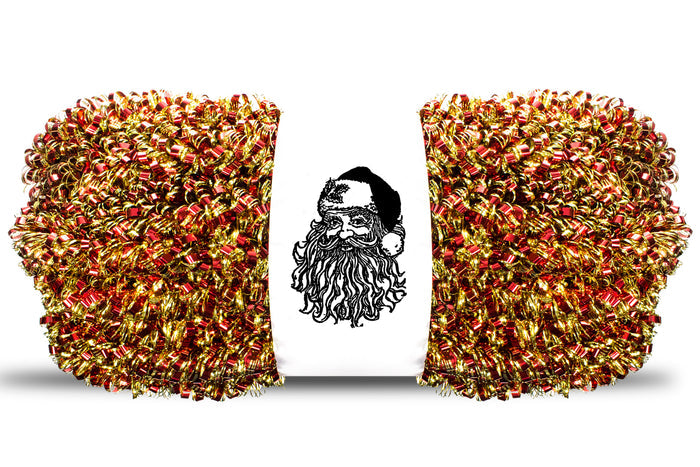 100' Red and Gold Metallic Tinsel Garland
