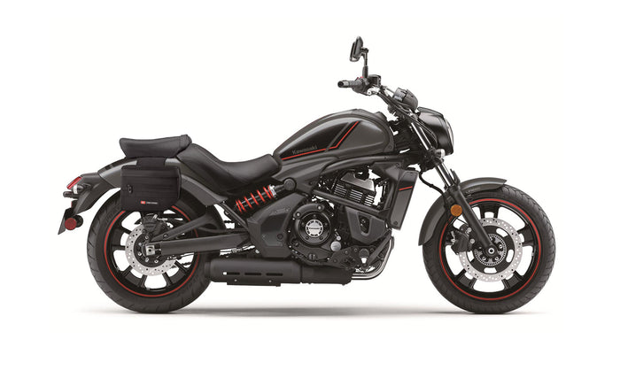 8L - Patriot Small Kawasaki Vulcan S VN650 Throw Over Saddlebags Bag on Bike @expand