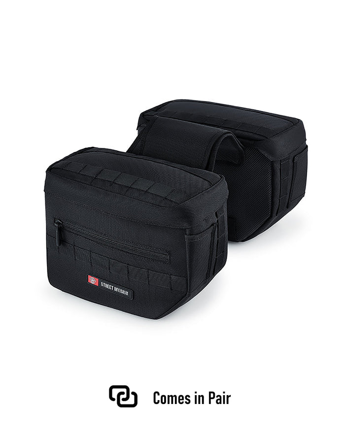 8L - Patriot Small Throw Over Saddlebags for Harley Softail Fat Boy Lo FLSTFB Comes in Pair