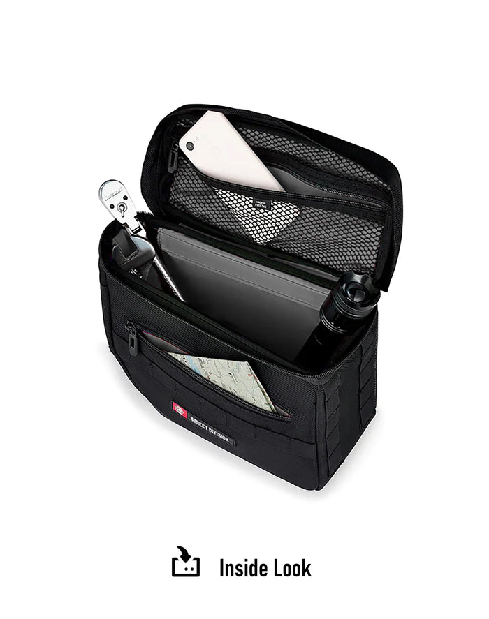 10L - Patriot Small Throw Over Saddlebags for Harley Softail Low Rider ST FXLRST Inside Look