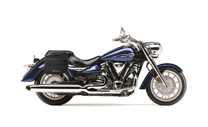 8L - Patriot Small Yamaha Stratoliner XV 1900 Throw Over Saddlebags Bag on Bike @expand