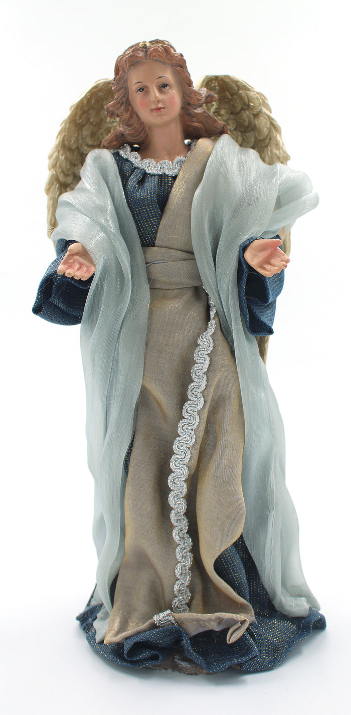 11 Piece 12" Blue Fabric Nativity