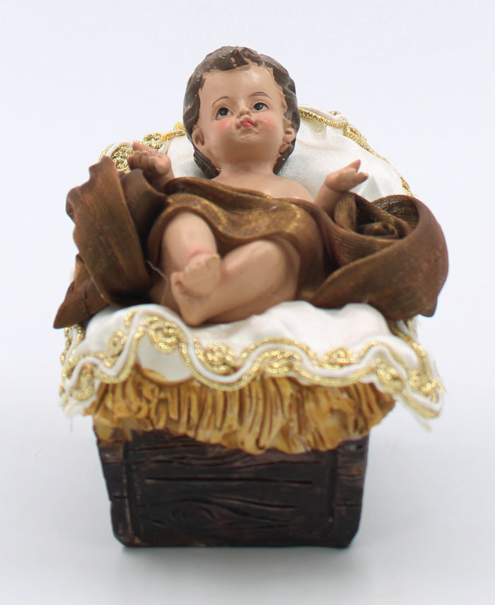 11 Piece 12" Brown Fabric Nativity