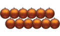12 Pack 100mm 4" Copper Matte Ball Ornament with Wire