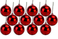 12 Pack 100mm 4" Shiny Red Ball Ornament with Wire and UV Coating