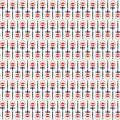 1/2 Yard Remnant of Croquet in Cream | Red, White, & Bang!
