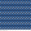 1/2 Yard Remnant of Croquet in Navy | Red, White, & Bang!