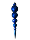 125" Jumbo Finial Ornament  Blue