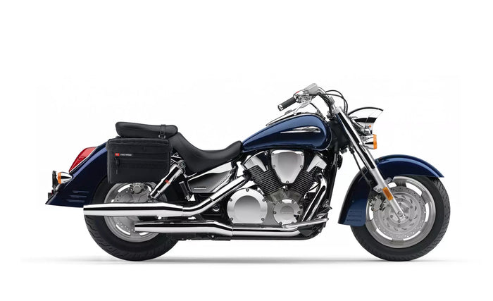 18L - Patriot Large Honda VTX 1300 R (Retro) Motorcycle Throw Over Saddlebags Bag on Bike @expand