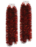 2 Pack 6' Deluxe Red Tinsel Garland
