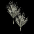 2 Pack of 25" Silver Spray Branch Picks with Glitter Enhancements