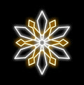 2' Pure White and Warm White LED Snowflake Ground Mount