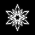 2' Pure White LED Snowflake