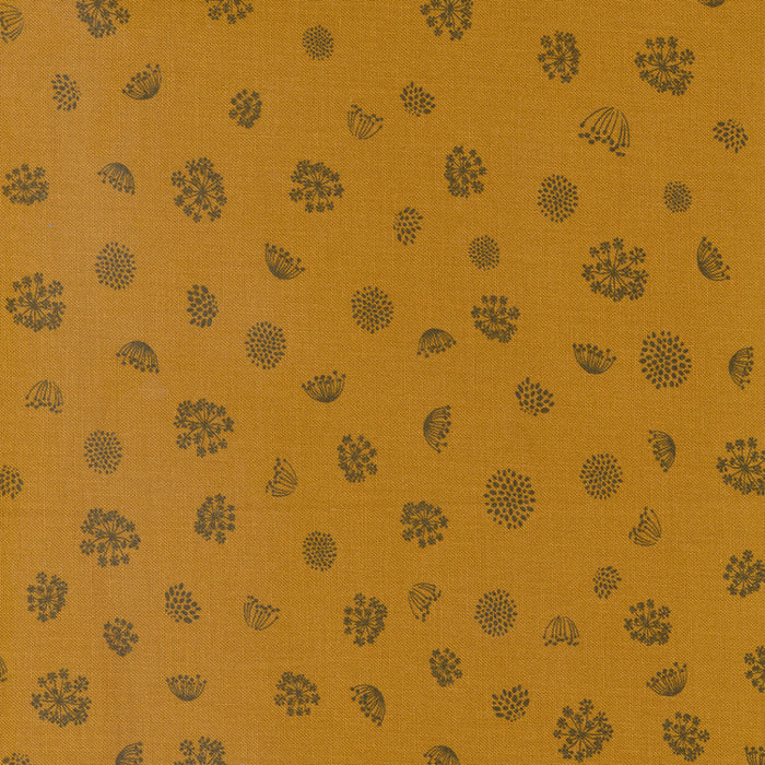2 Yard Remnant of Royal Rounds in Caramel | Woodland & Wildflowers