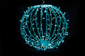 20" Teal Sphere with 200 LEDS