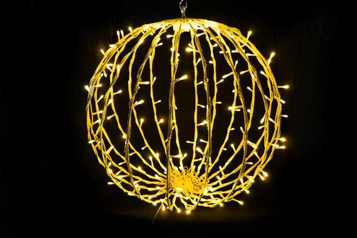 20" Yellow Sphere with 200 LEDS