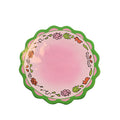 24"  Pink Wild Flower Teacup Saucer