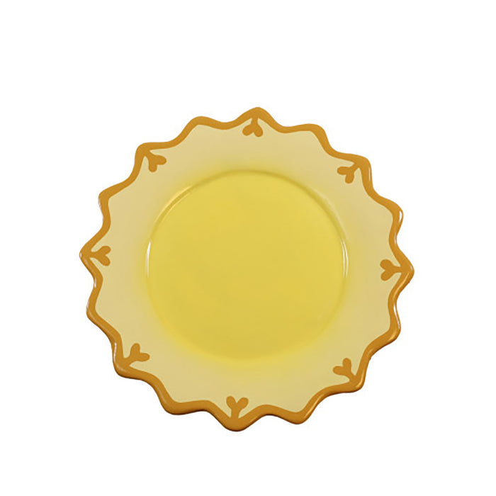 24" Yellow Elegant Teacup Saucer