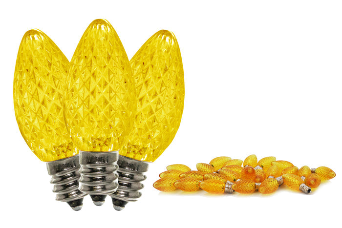 25 Pack C7 SMD True Yellow Retrofit