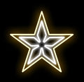 2.5' Pure White and Warm White LED 5 Point Star