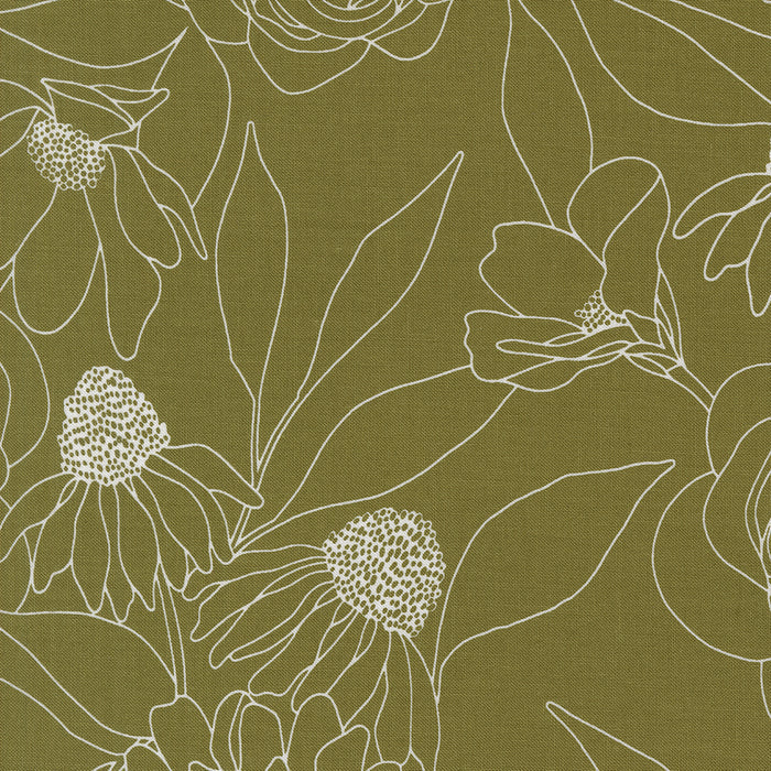 29" Remnant of Etched Floral in Fern | Botany
