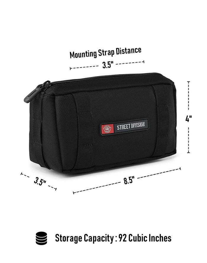 2L - Patriot Kawasaki Motorcycle Handlebar Bag Storage Capacity