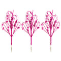 3 Pack of 12" Pink Picks with Glitter Enhancements