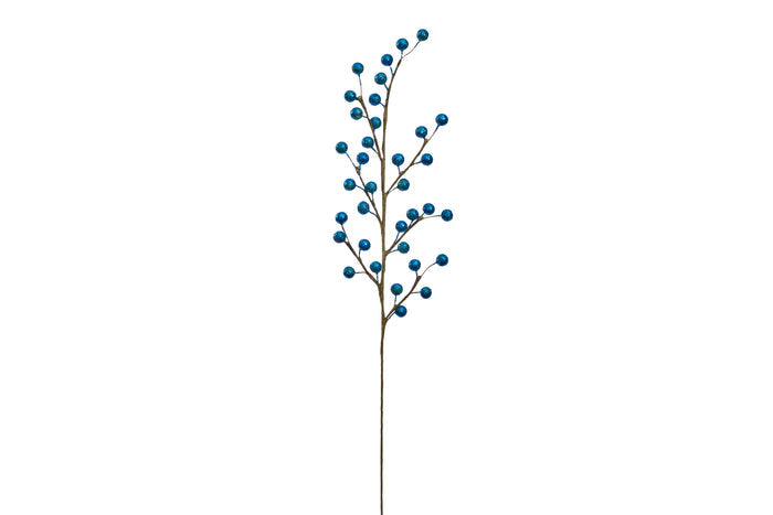 3 Pack of Blue Glitter Enhanced Berry Picks