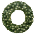 3' Pre-Lit Battery Operated Warm White LED Sequoia Wreath