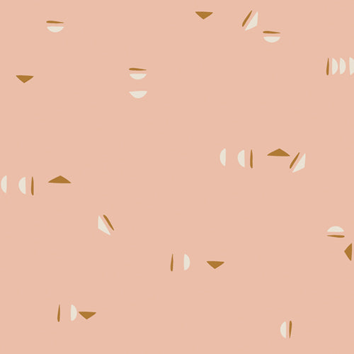 3.75 Yard Remnant of Stenciled Blush | Terra Kotta