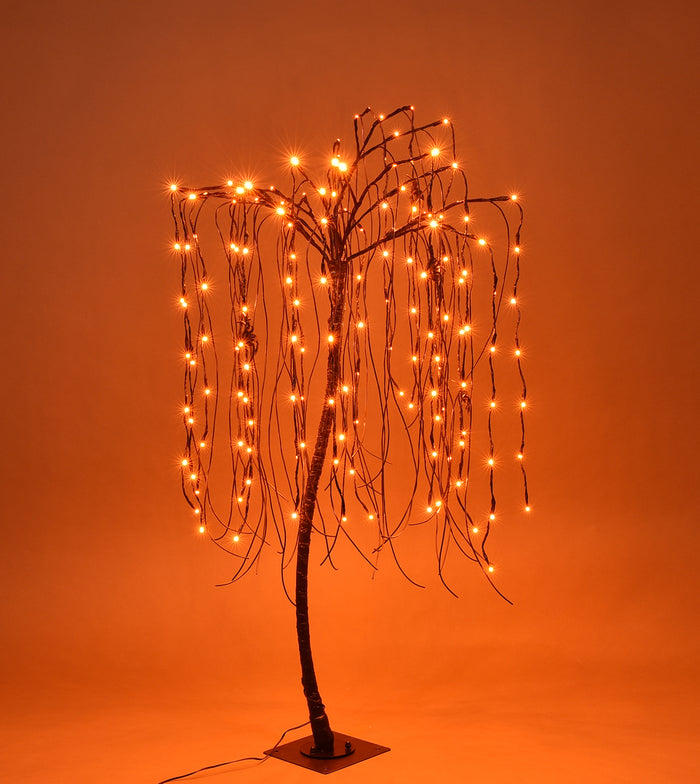 4' Orange LED Willow Tree