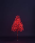 4' Red Starburst LED Tree