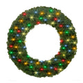 4' Sequoia Wreath with Multicolored LED Lights