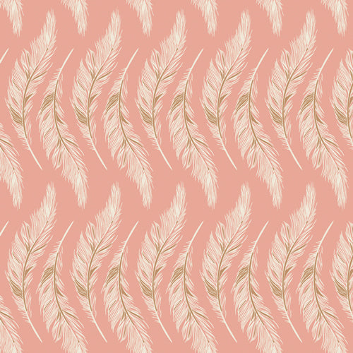 4 Yard 30" Remnant Cut of Presently Plumes Rose | Homebody