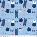 4 Yard Remnant of Main in Blue | Red, White, & Bang!