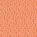 4 Yard Remnant of Sweet Floret in Peach | Open Heart