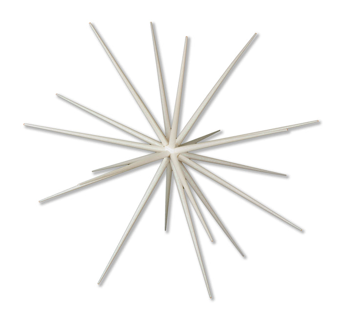 40" White Glittered Starburst Ornament