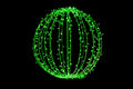400 Green 5mm LEDs on 32" Sphere