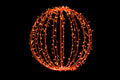 400 Orange 5mm LEDs on 32" Sphere