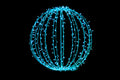 400 Teal 5mm LEDs on 32" Sphere