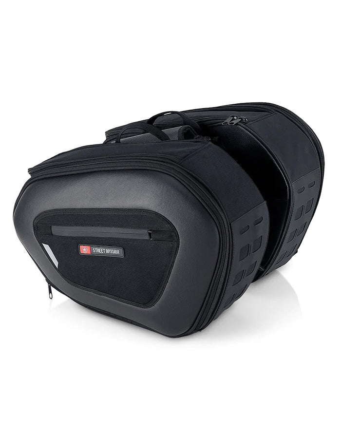 40L - Momentum Extra Large Expandable Street/Sportsbike Saddlebags Hero Image