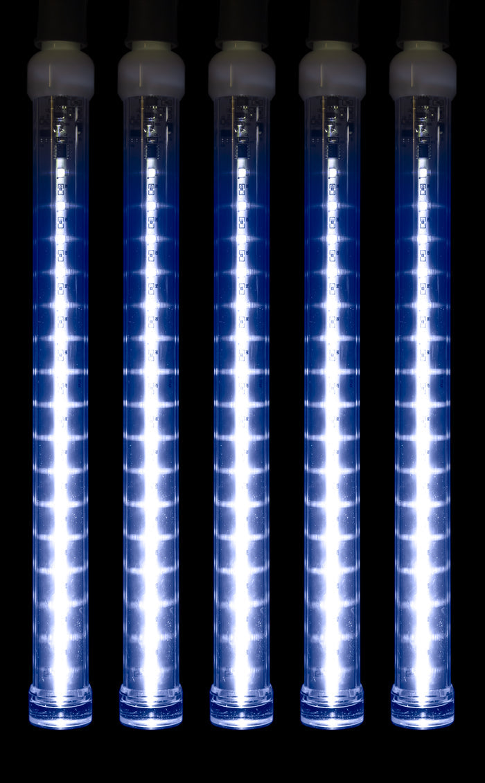 5 Pack 12'' Blue LED Snowfall Tube Lights
