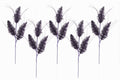 5 Pack of 30" Purple 3 Branch Picks with Glitter Enhancements