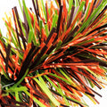 6" Matte Brown Translucent Orange Matte Lime Green Garland 20' Section