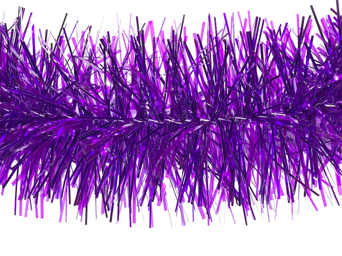 6" Metallic and Translucent Purple Garland 20' Sections
