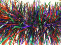 6" Metallic Green Purple and Red Garland 20' Section