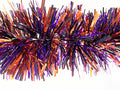 6" Metallic Purple, Black and Orange Garland 20' Sections